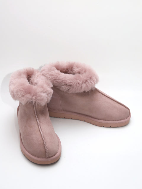 Sheepskin Slipper Boot Pink